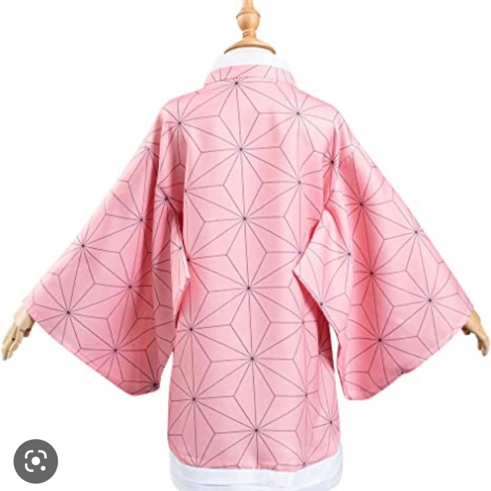 Kids Demon Slayer Kimetsu No Yaiba Kamado Nezuko Suit Dress Cosplay Costume